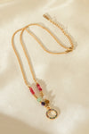 18K Gold-Plated Hoop Pendant Necklace Necklaces - Tophatter Daily Deals