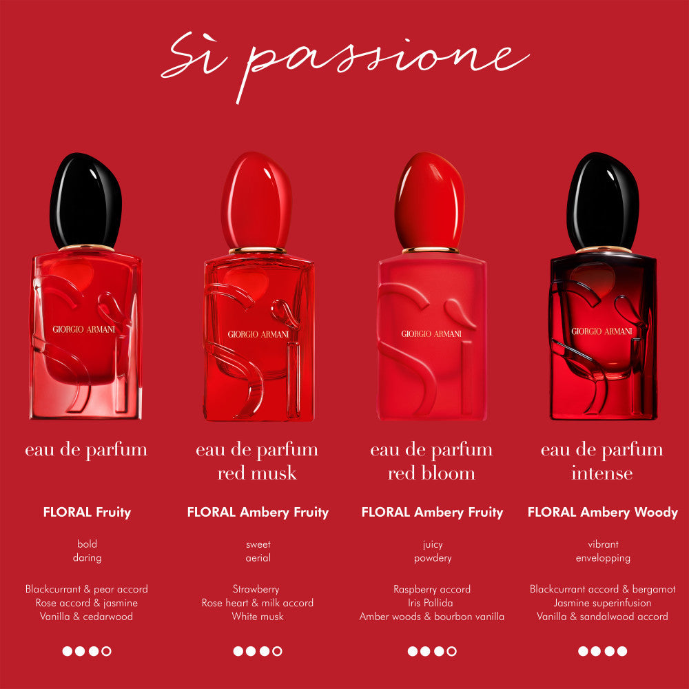 Giorgio Armani Si Passione Red Bloom Eau De Parfum 100ml Spray - Tophatter Daily Deals