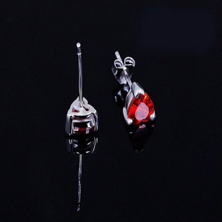 Aliexpress selling jewelry red peach Earring Necklace bride jewelry set Taobao supply 0 - Tophatter Daily Deals