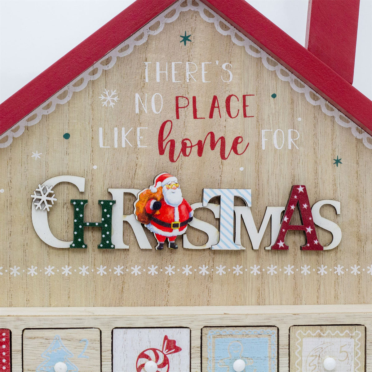 Winter Wonderland House Christmas Advent Calendar | Wooden Advent Calendar Advent Calendar - Tophatter Daily Deals