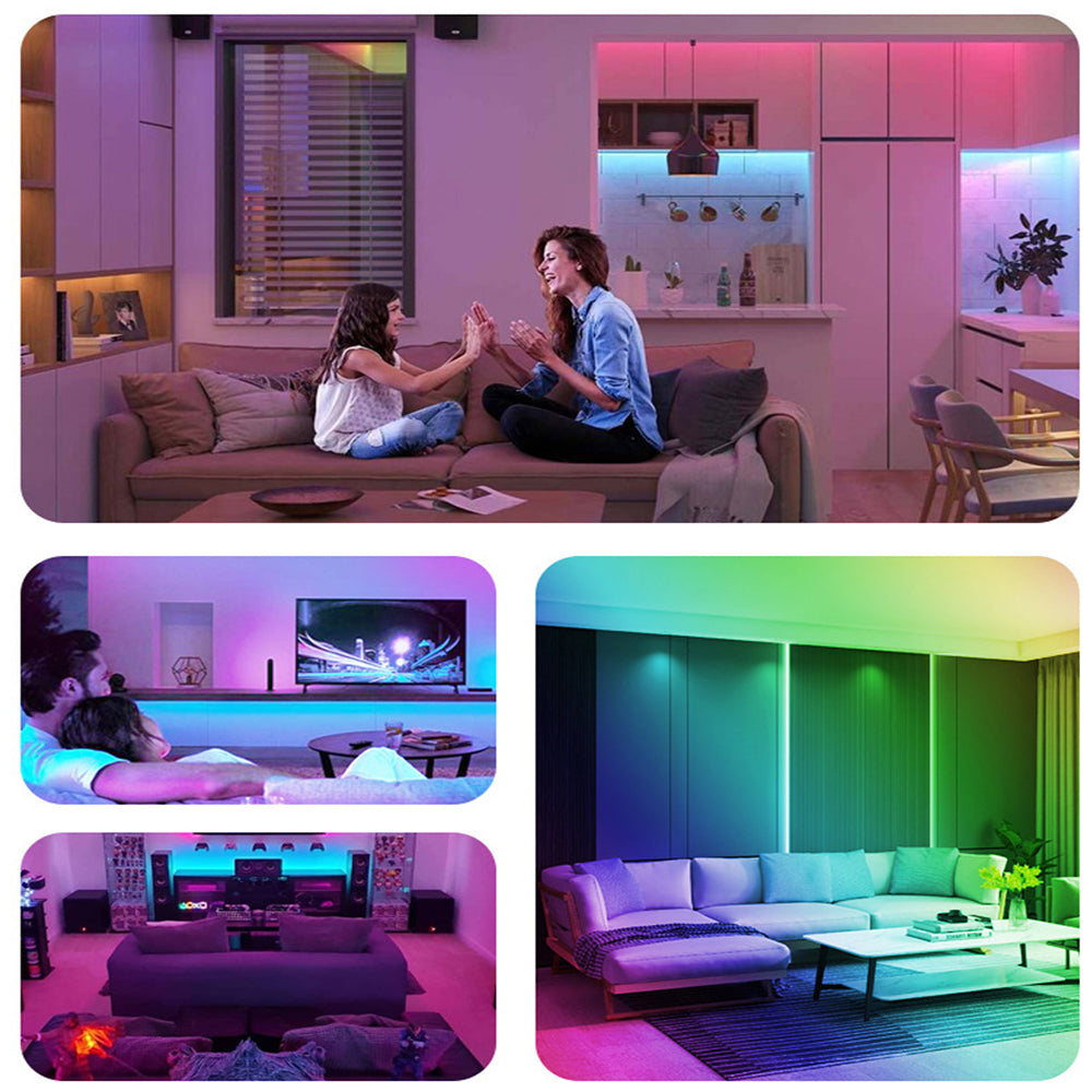 Bluetooth Ceiling Lamp Intelligent RGB Colorful Music 0 - Tophatter Daily Deals