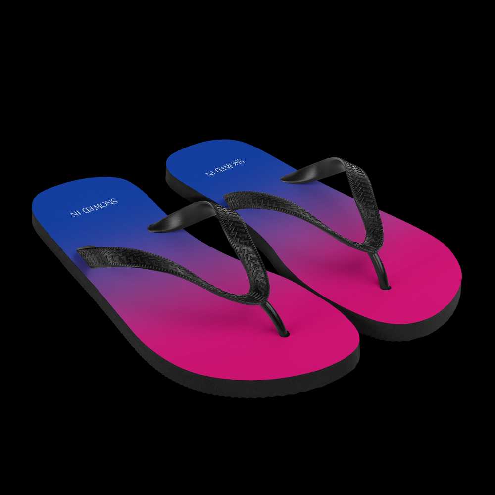 Bi-Pride Flag Flip-Flops Flip Flops - Tophatter Daily Deals