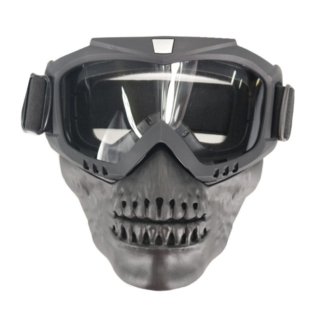 American full face anti-impact tactical skull mask Transparent 0 - Tophatter Daily Deals