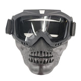 American full face anti-impact tactical skull mask Transparent 0 - Tophatter Daily Deals
