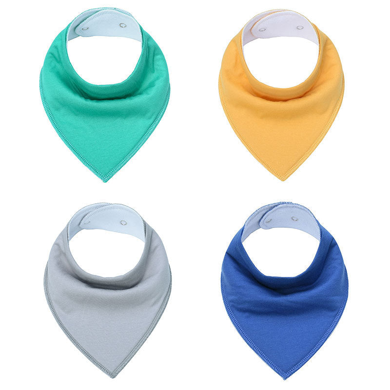 Baby solid color triangle scarf 0 - Tophatter Daily Deals