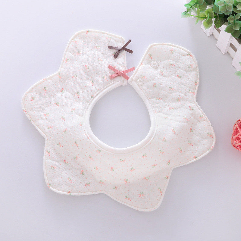 360° rotating flower waterproof saliva towel Rose 0 - Tophatter Daily Deals