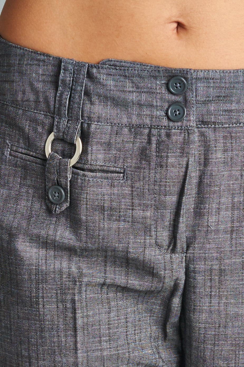 Women's Twill Crop Pants Pants - Tophatter Daily Deals