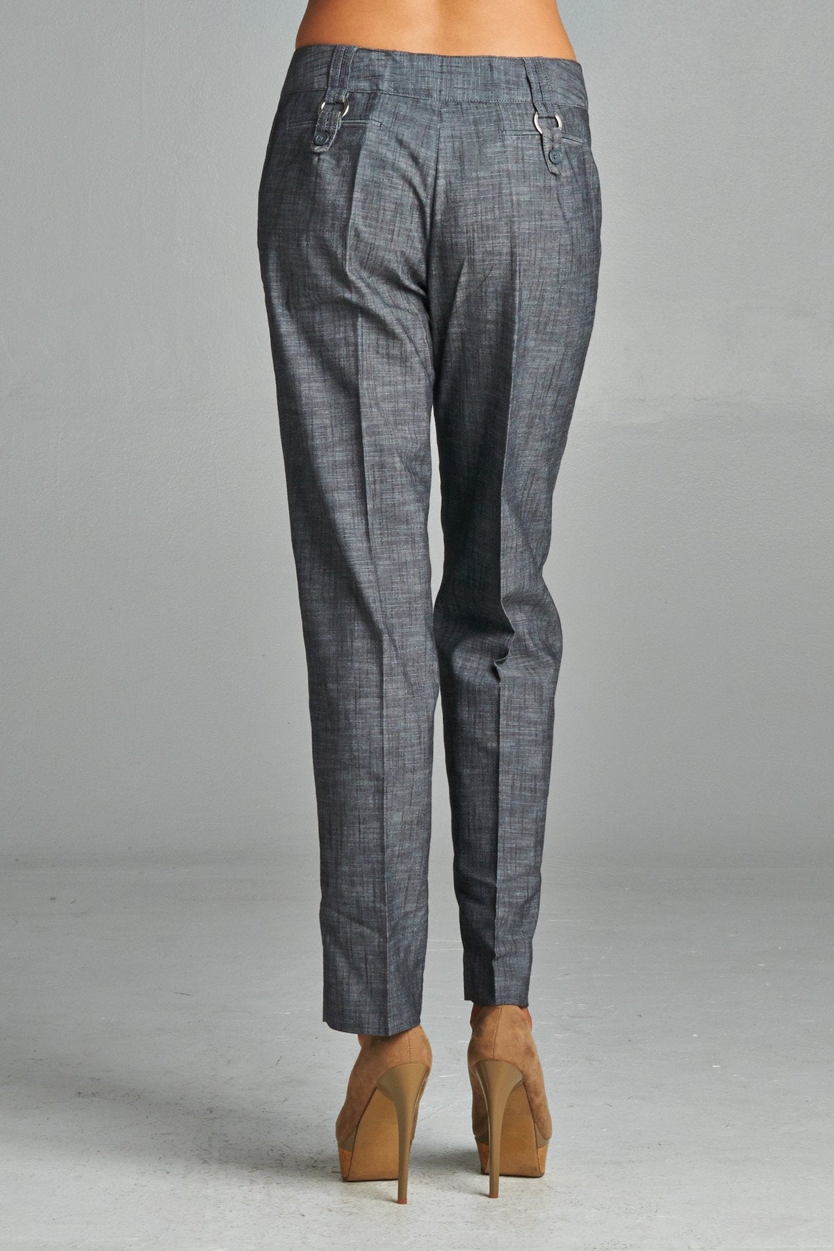 Women's Twill Crop Pants Pants - Tophatter Daily Deals