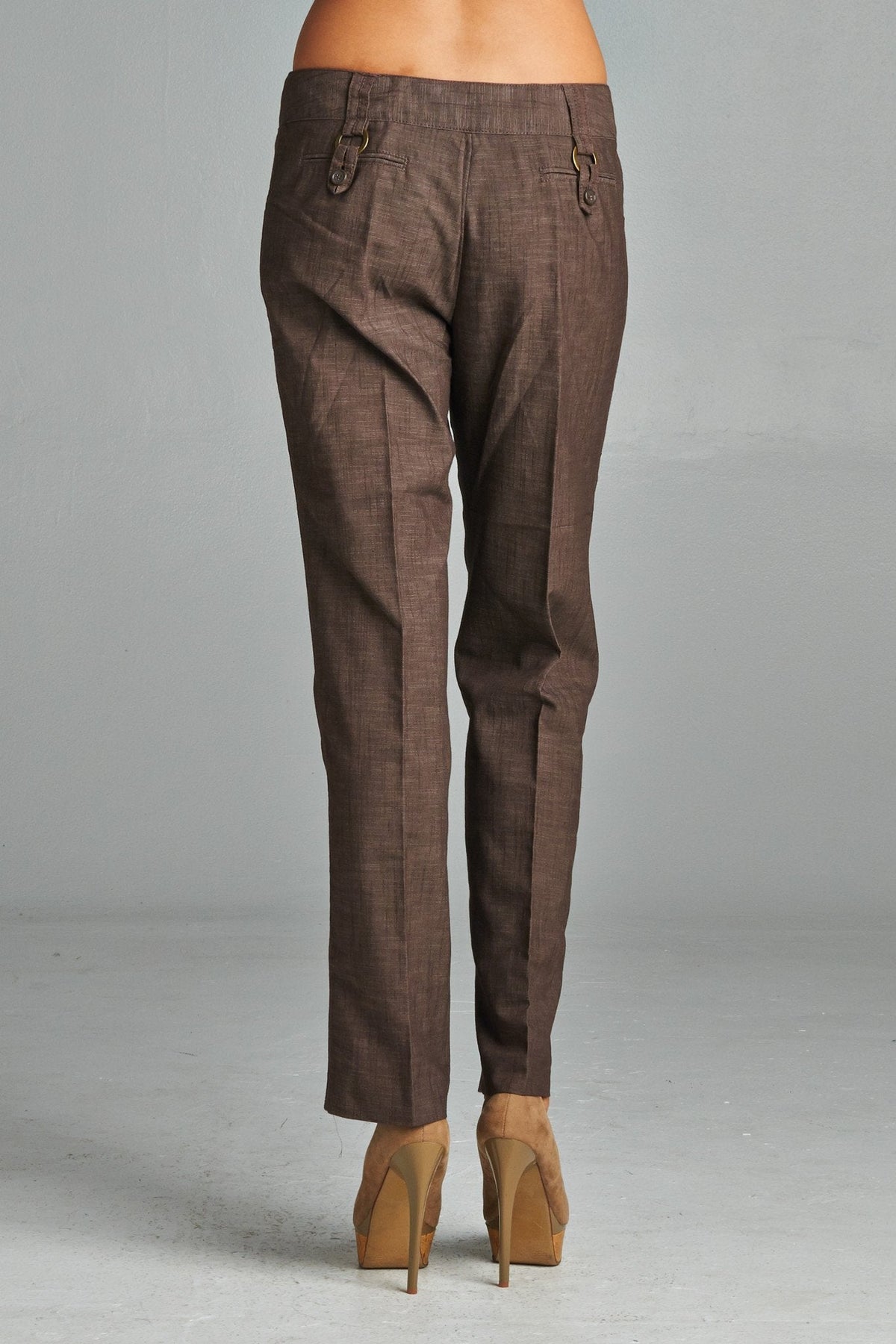 Women's Twill Crop Pants Pants - Tophatter Daily Deals