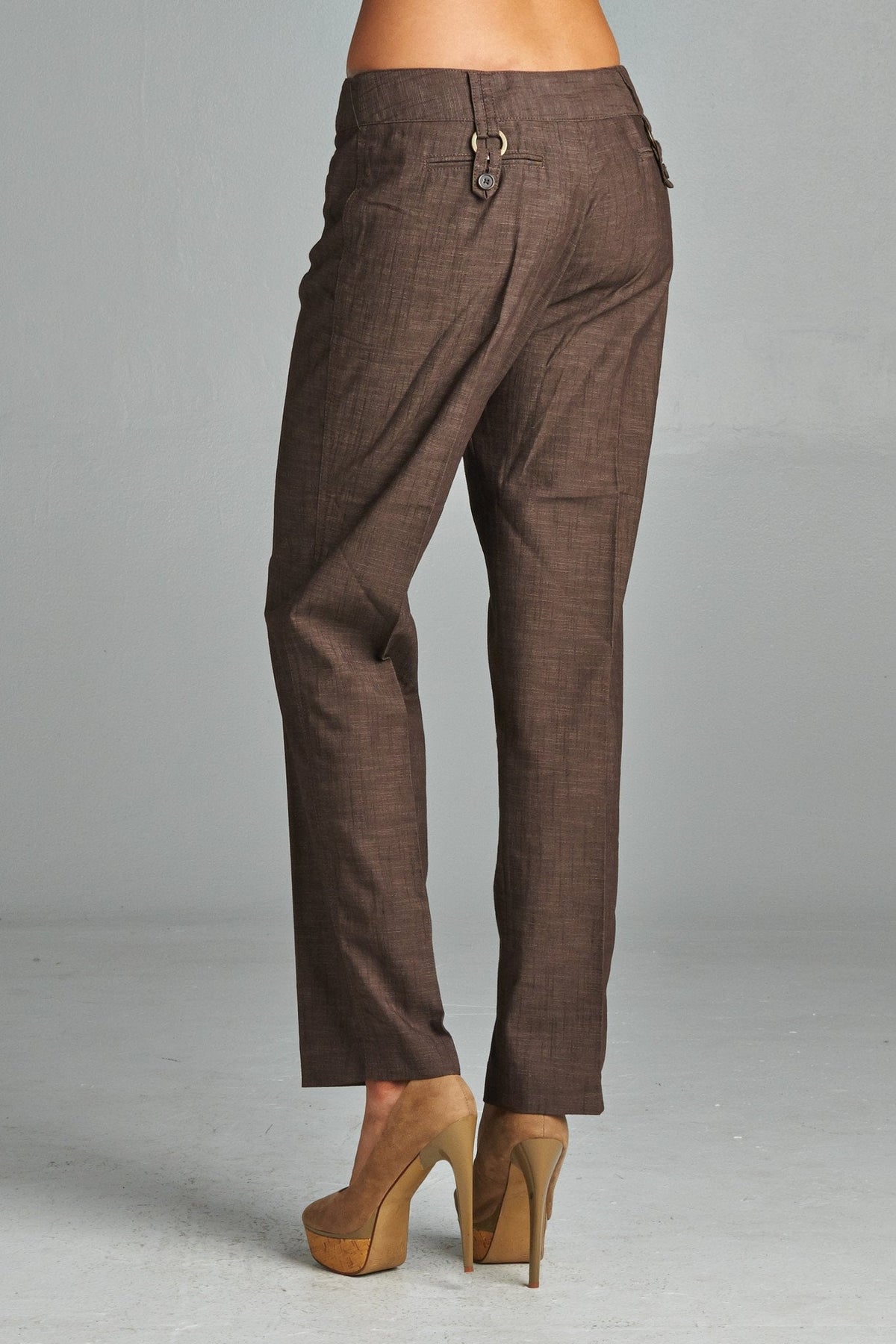 Women's Twill Crop Pants Pants - Tophatter Daily Deals