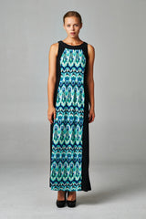 Women's Sleeveless Color Block Maxi Dress Black Blue 13 Dresses / Maxi - Tophatter Daily Deals