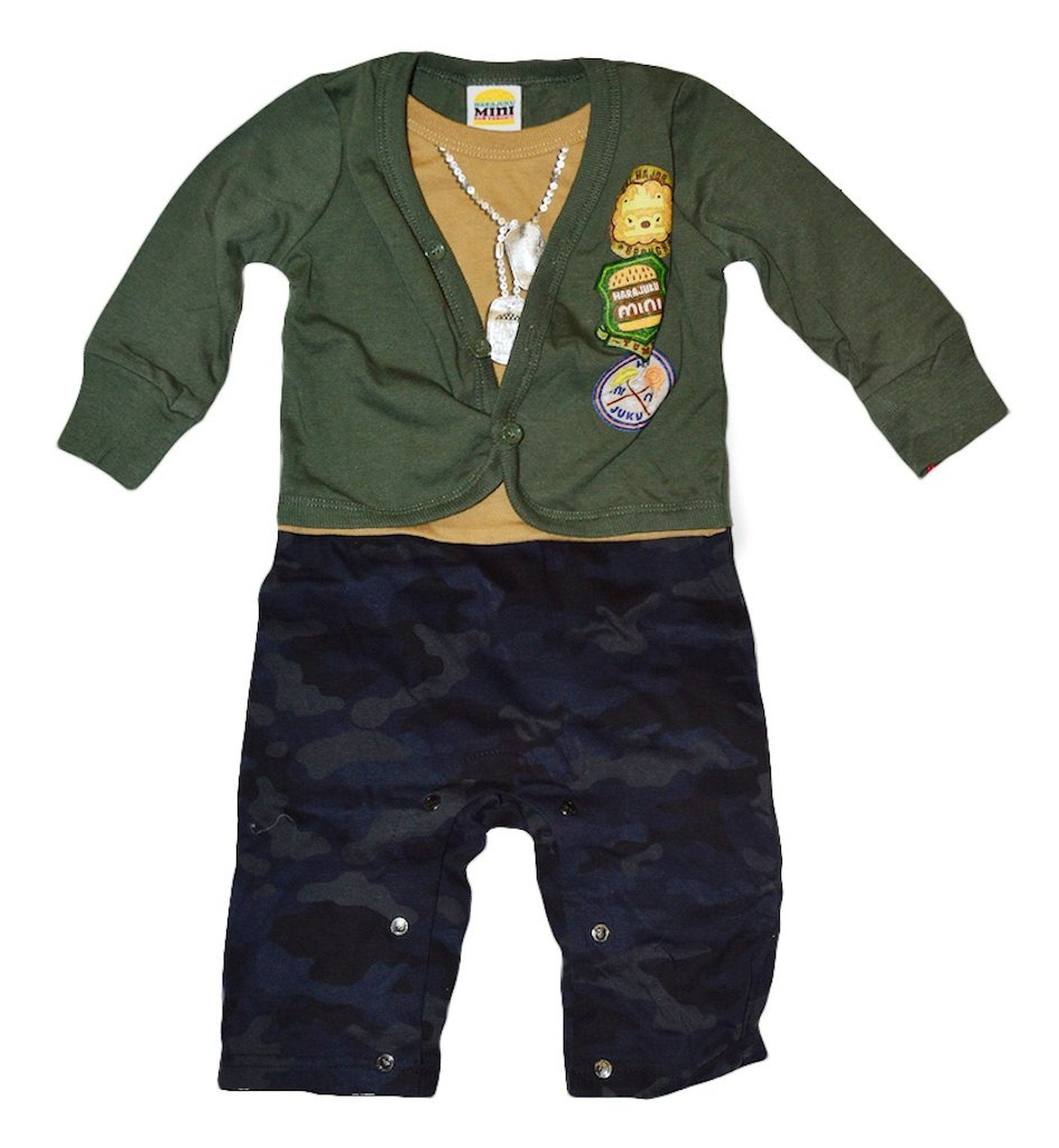 Boys Black Pants + Green Sweater Set Green Camo Children / Sets - Tophatter Daily Deals