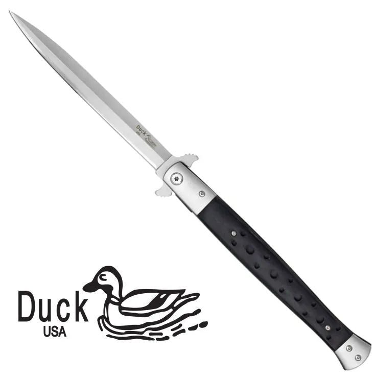 Jumbo Stiletto Style Assisted Opening Knife Pakkawood Handle - Tophatter Daily Deals