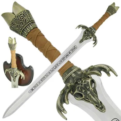 Conan Barbarian Father's Sword With Wall Plaque - Tophatter Daily Deals
