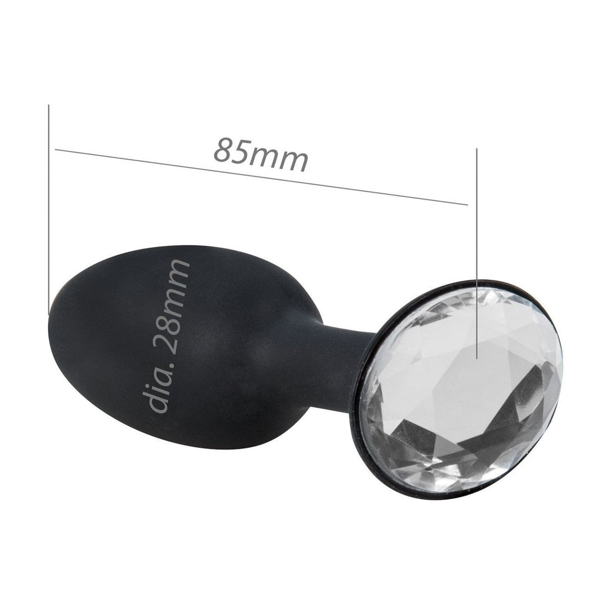 Crystal Amulet Small Silicone Butt Plug in Black Anal Sex Toys - Tophatter Daily Deals
