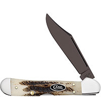 Case Mini Copperlock - Vintage Bone - PVD Coated Blades - 36742 Knives - Tophatter Daily Deals