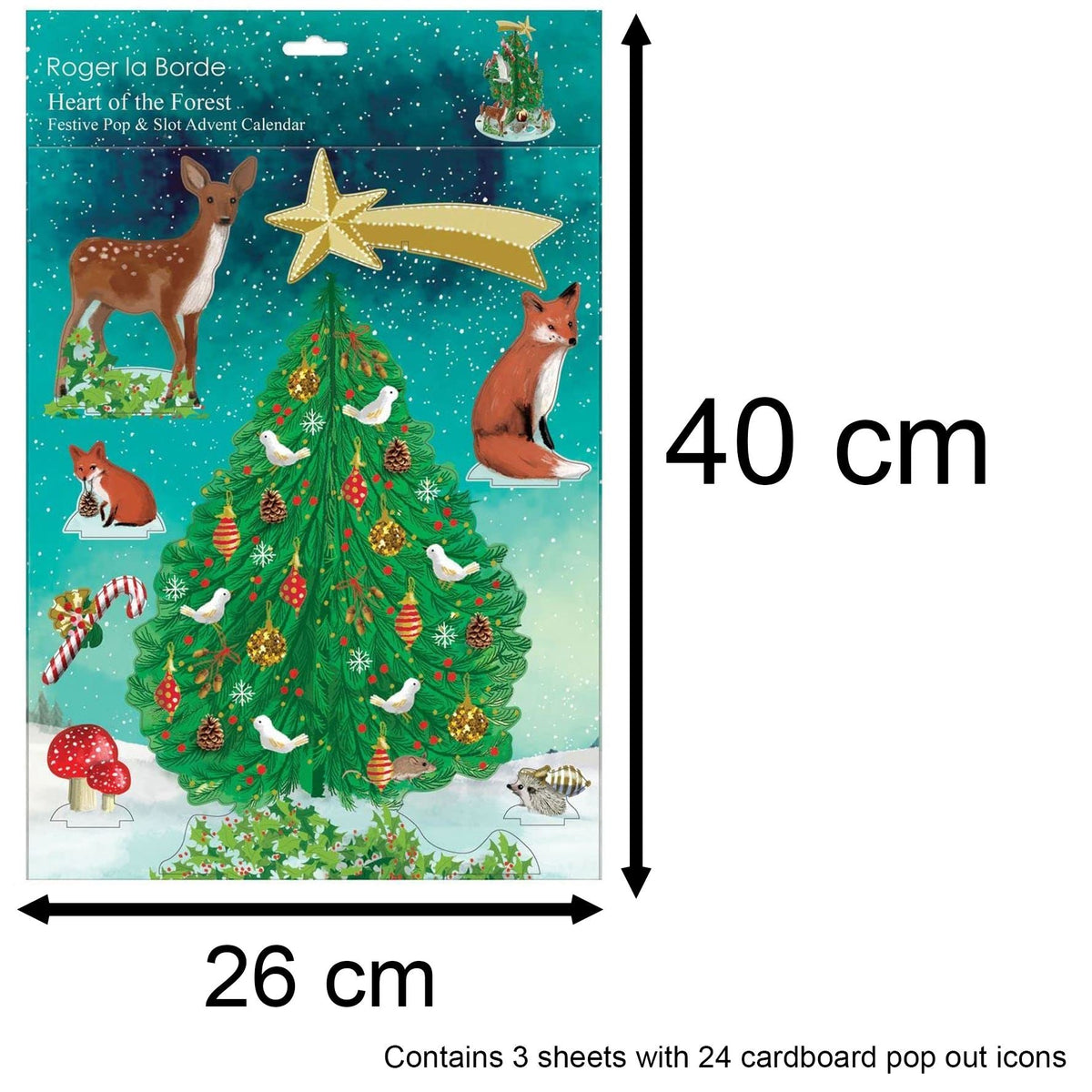 3D Christmas Advent Calendar Heart Of The Forest Pop & Slot Advent Calendar | Pop Up Advent Calendar Freestanding Advent Calendar | Christmas Tree Advent Calendar Advent Calendar - Tophatter Daily Deals
