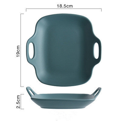 Baking oven-Ear heat resistant baking tray Blue Square 0 - Tophatter Daily Deals