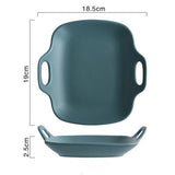 Baking oven-Ear heat resistant baking tray Blue Square 0 - Tophatter Daily Deals