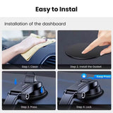 TOPK D38C Car Phone Holder – Adjustable Dashboard Mount Phone Mounts & Holders - Tophatter Daily Deals