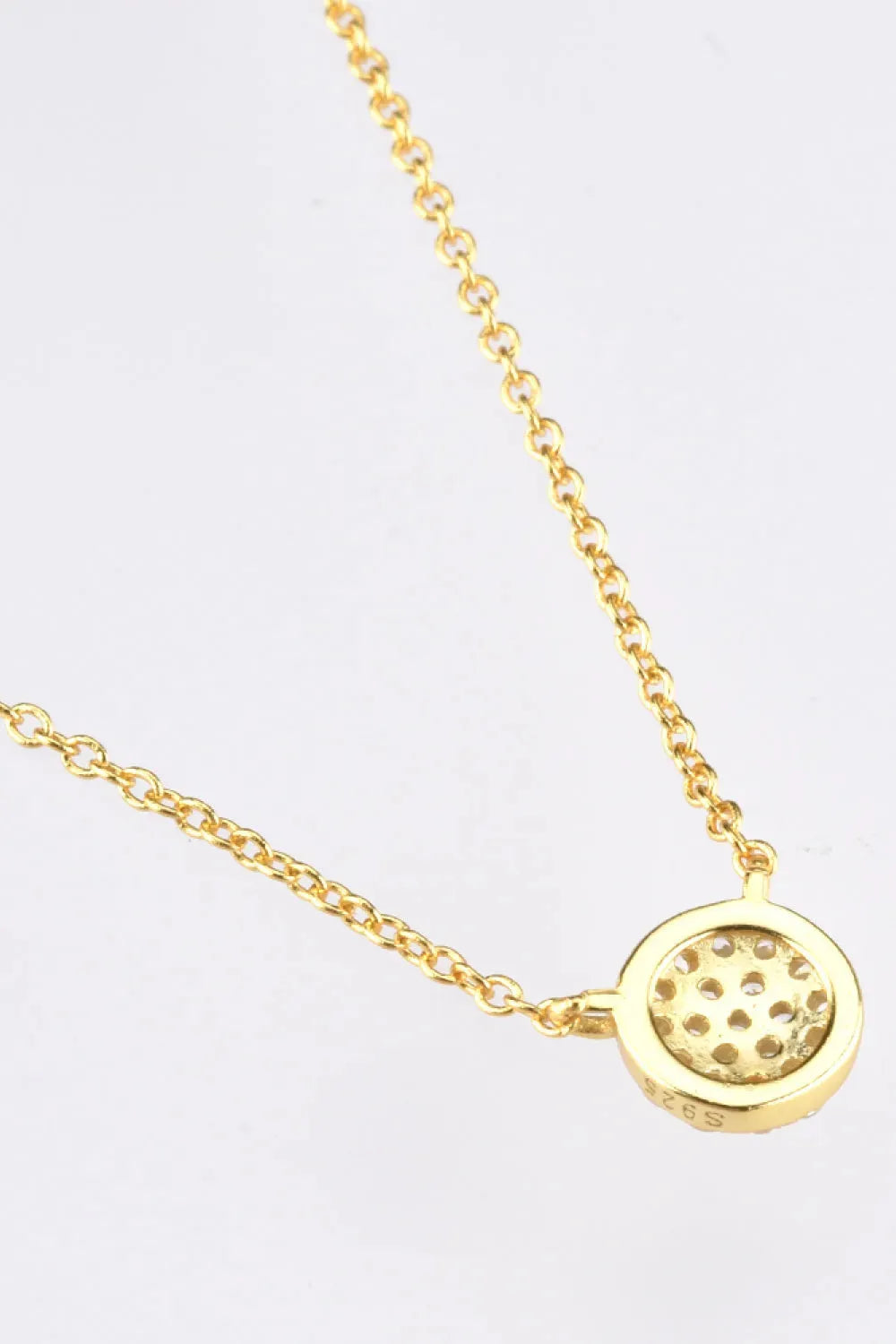 Zircon Decor Pendant 925 Sterling Silver Necklace Necklaces - Tophatter Daily Deals