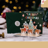 3D Three-dimensional Greeting Card Creative Christmas Eve Section FHK011 0 - Tophatter Daily Deals