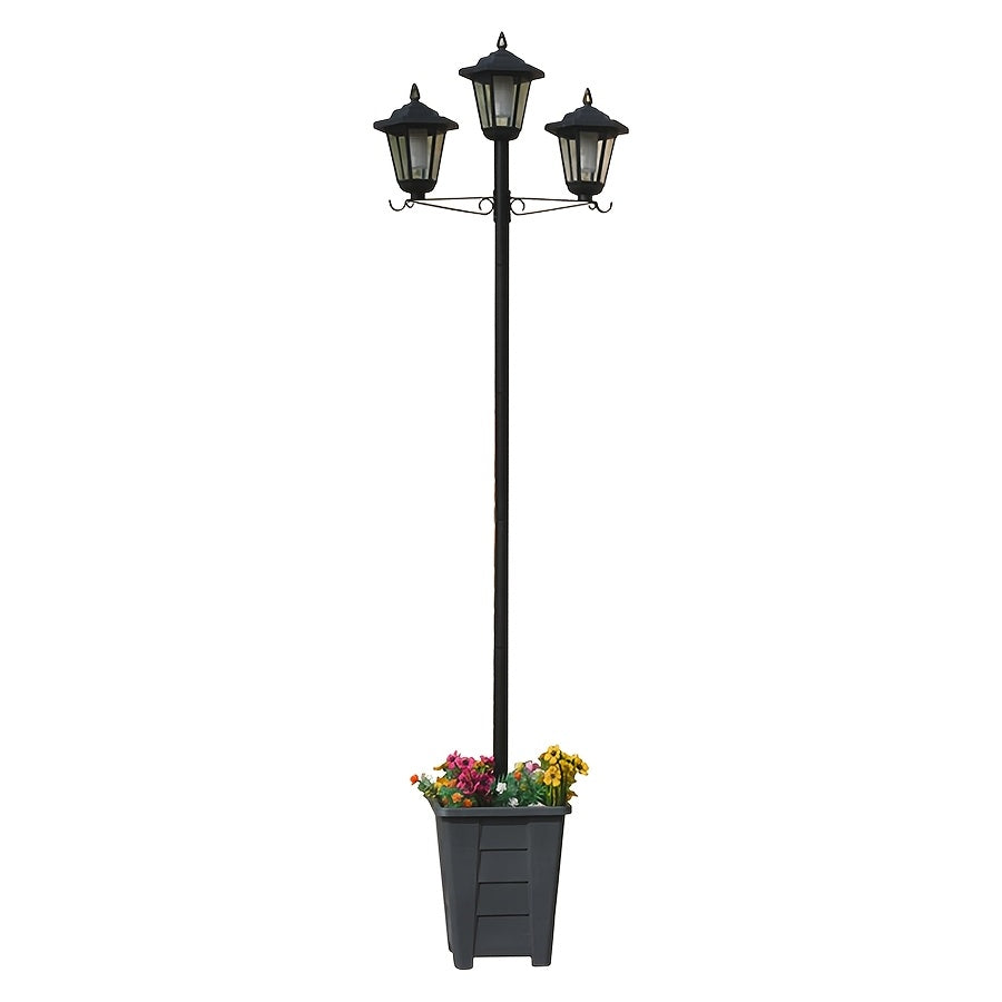 Solar Garden Triple Head Pathway Light Home & Garden > Garden Lights > In-Ground Lights - Tophatter Daily Deals