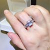 3 Carat Moissanite 925 Sterling Silver Ring Silver Rings - Tophatter Daily Deals