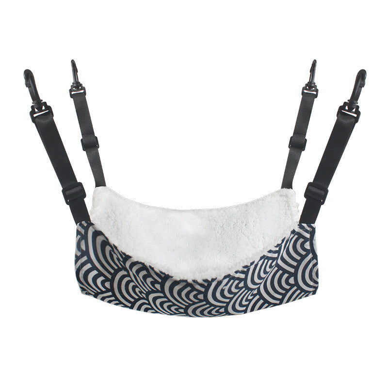 Lamb Fleece Cat Hanging Beds Pets Cage Hammock Bed For Kitten Hanging Seat Indoor Durable Winter Cat Bed Kitty Nest Puppy Cushion Pet Products Striped Autumn And Winter Pet Beds - Tophatter Daily Deals