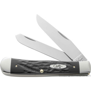 Case - Trapper - Rough Black - 18221 Knives - Tophatter Daily Deals