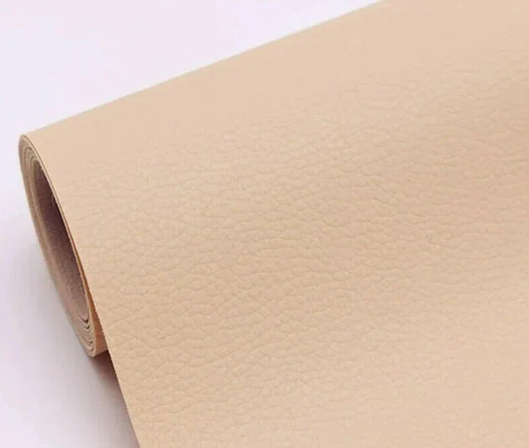 Leather Repair Patch Self Adhesive Cuttable Sofa Fix Beige Yellow 8*55in(20*138cm) - Tophatter Daily Deals