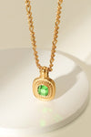 18K Gold Plated Inlaid Rhinestone Pendant Necklace Necklaces - Tophatter Daily Deals