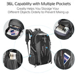 36L Outdoor Backpack Waterproof Travel Knapsack Handbags & Wallets - Tophatter Daily Deals