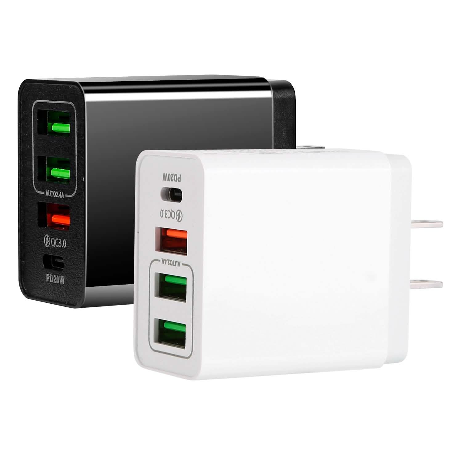 36W USB C 4-Port Fast Charger Mobile Accessories - Tophatter Daily Deals