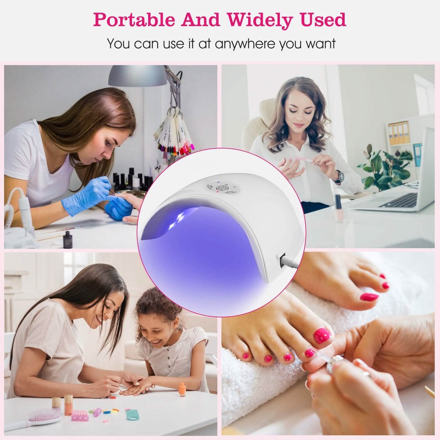 36W UV LED Lamp Nail Gel Dryer 12 LED Sensor Gel Curing Machine Beauty & Personal Care - Tophatter Daily Deals