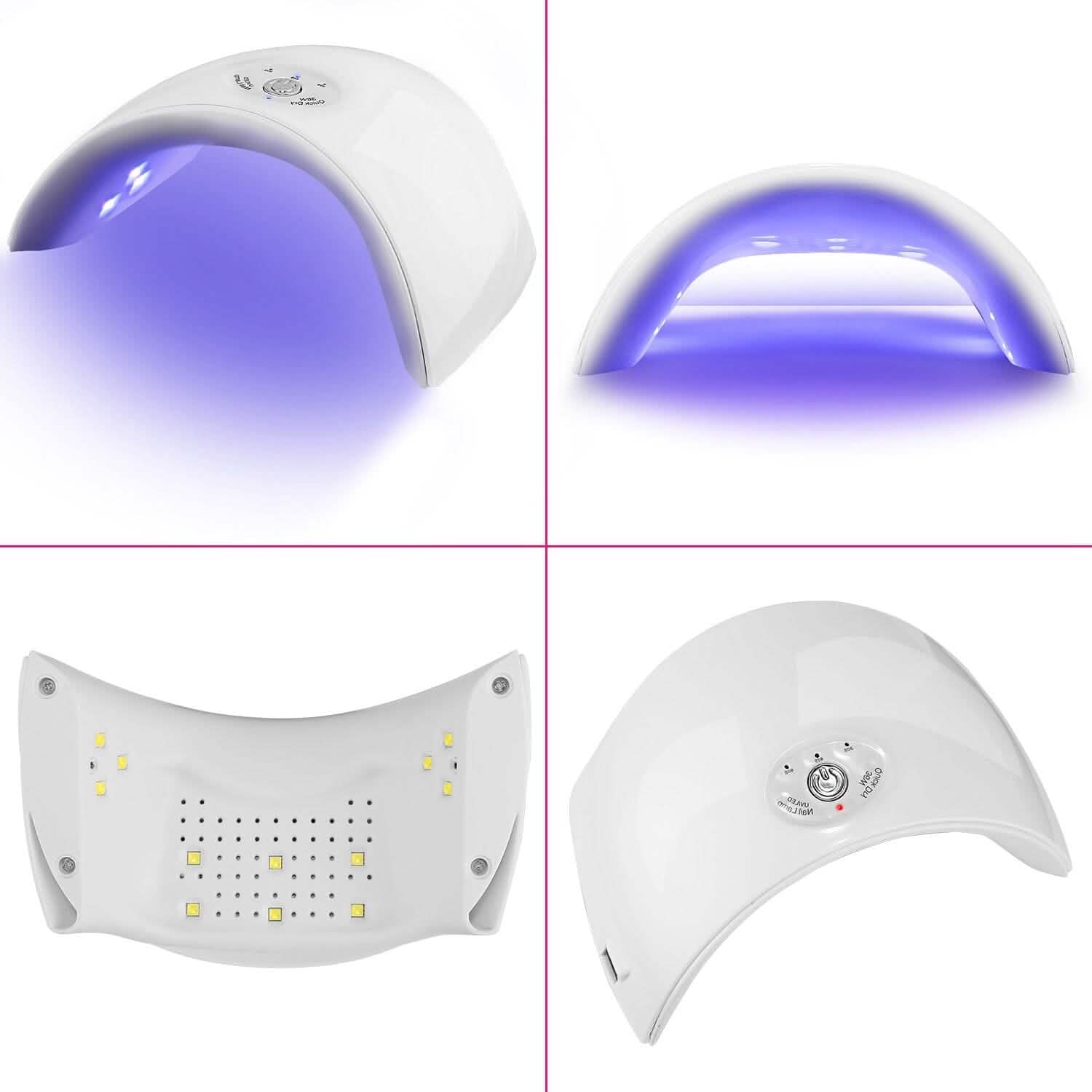 36W UV LED Lamp Nail Gel Dryer 12 LED Sensor Gel Curing Machine Beauty & Personal Care - Tophatter Daily Deals