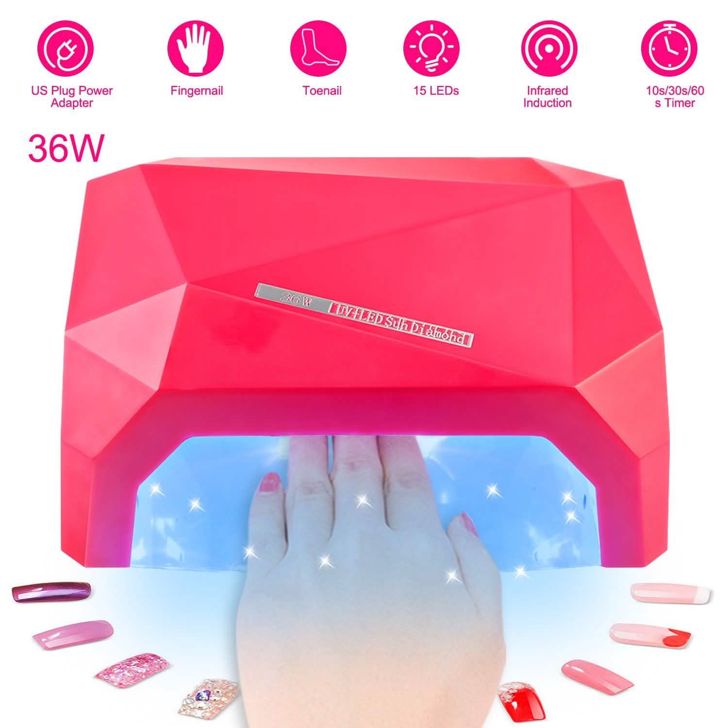 36W UV LED Lamp Nail Polish Dryer Beauty & Personal Care - Tophatter Daily Deals