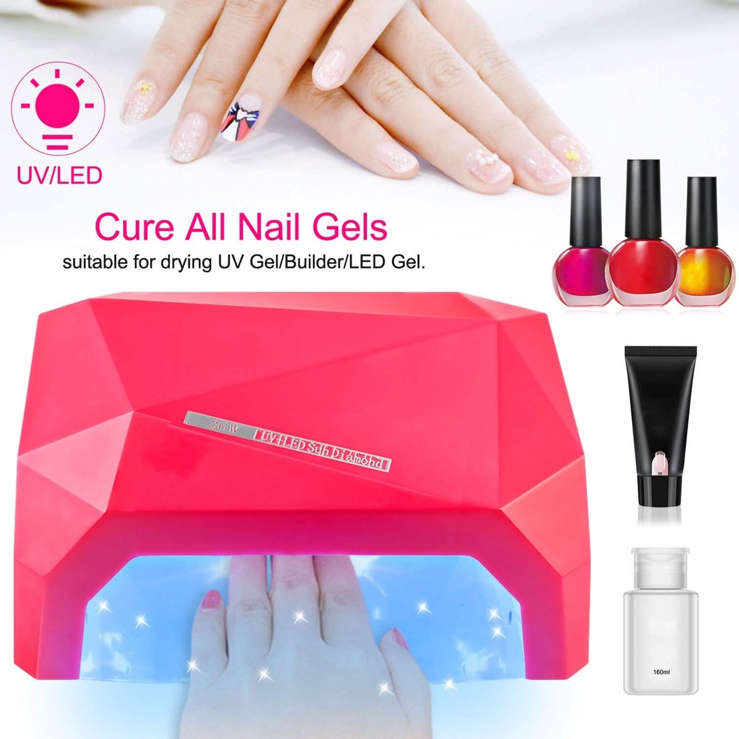 36W UV LED Lamp Nail Polish Dryer Beauty & Personal Care - Tophatter Daily Deals