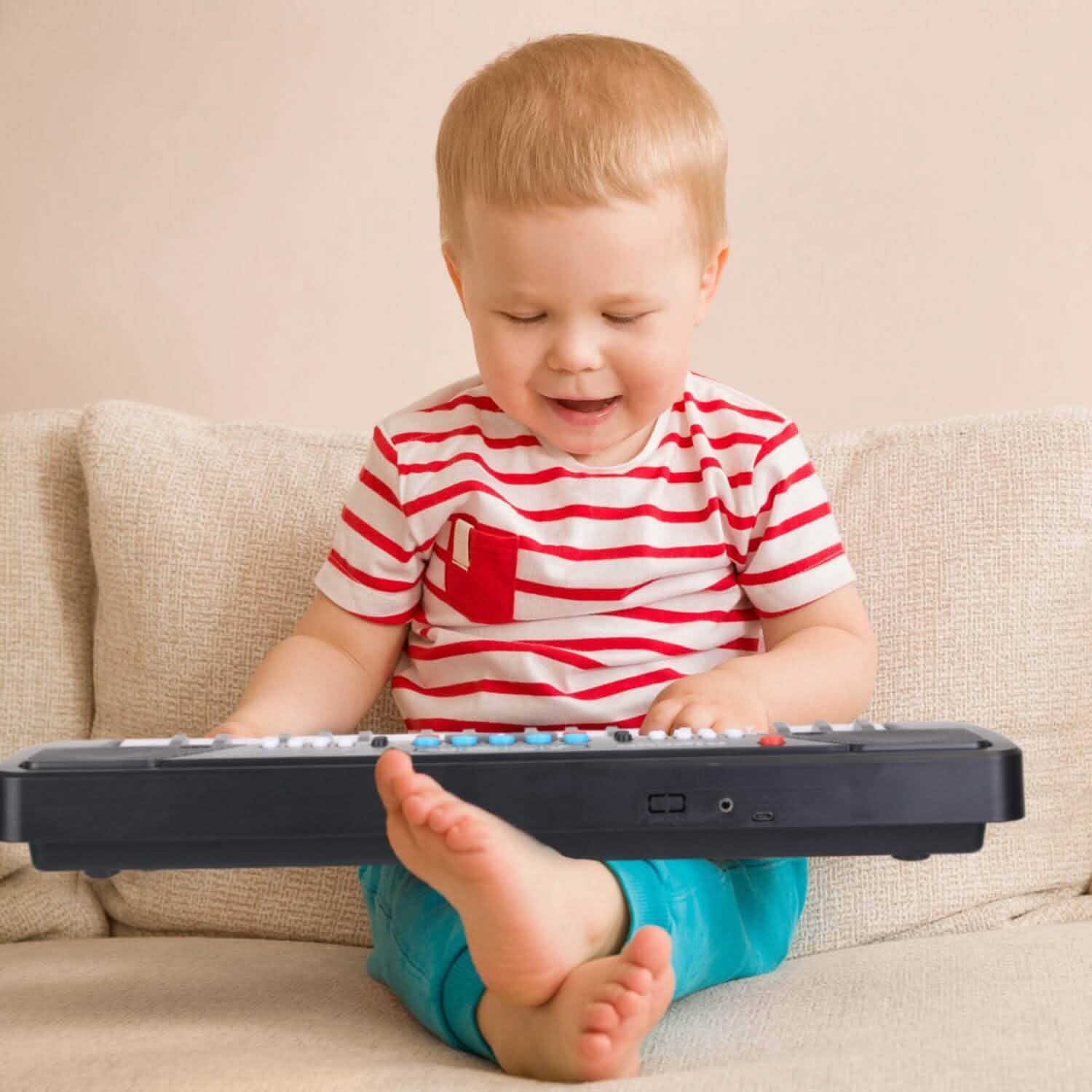 37 Keys Digital Music Electronic Keyboard Instrument with Microphone Toys & Games - Tophatter Daily Deals