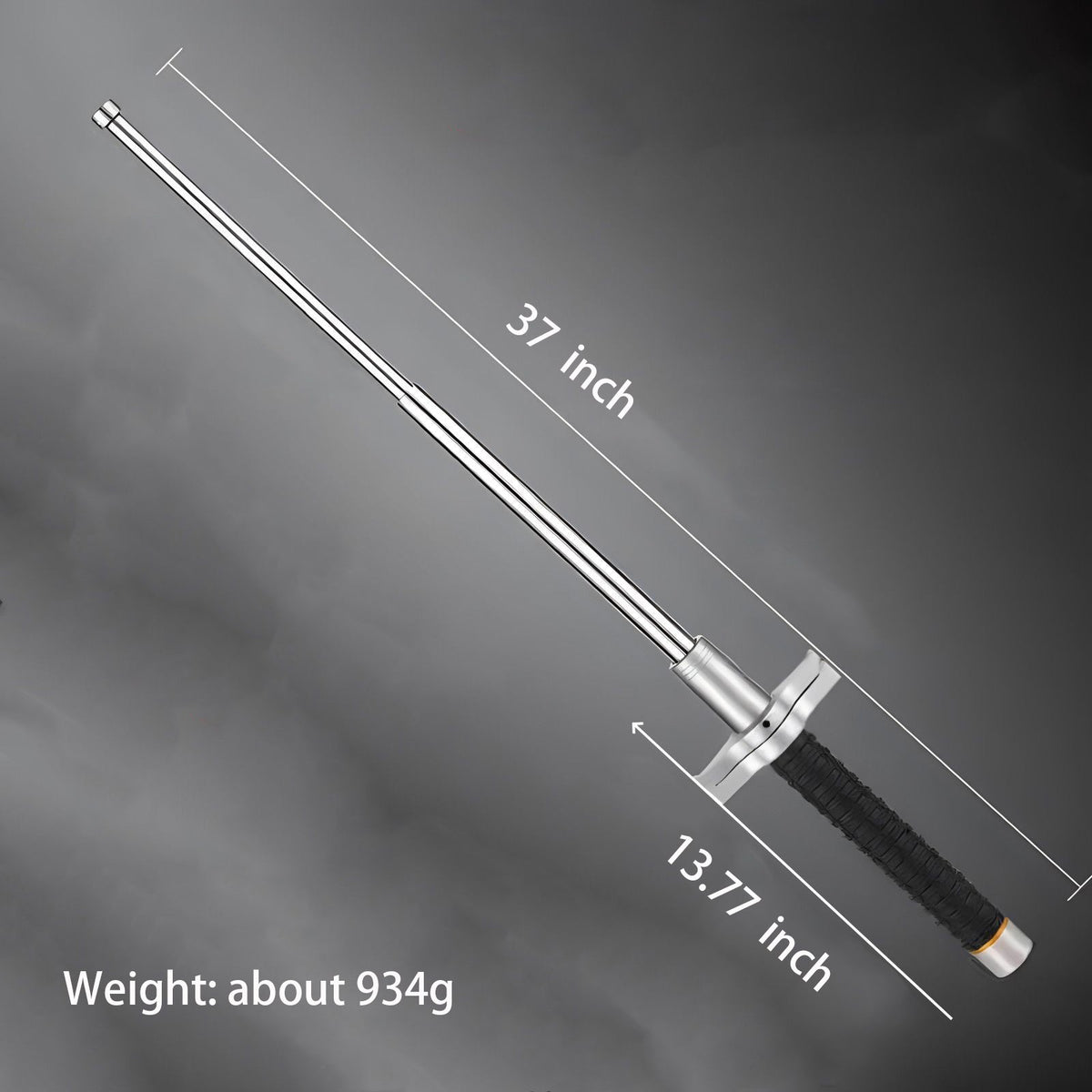 Self-defense blocking baton Titanium Silver 37 inch - Tophatter Daily Deals