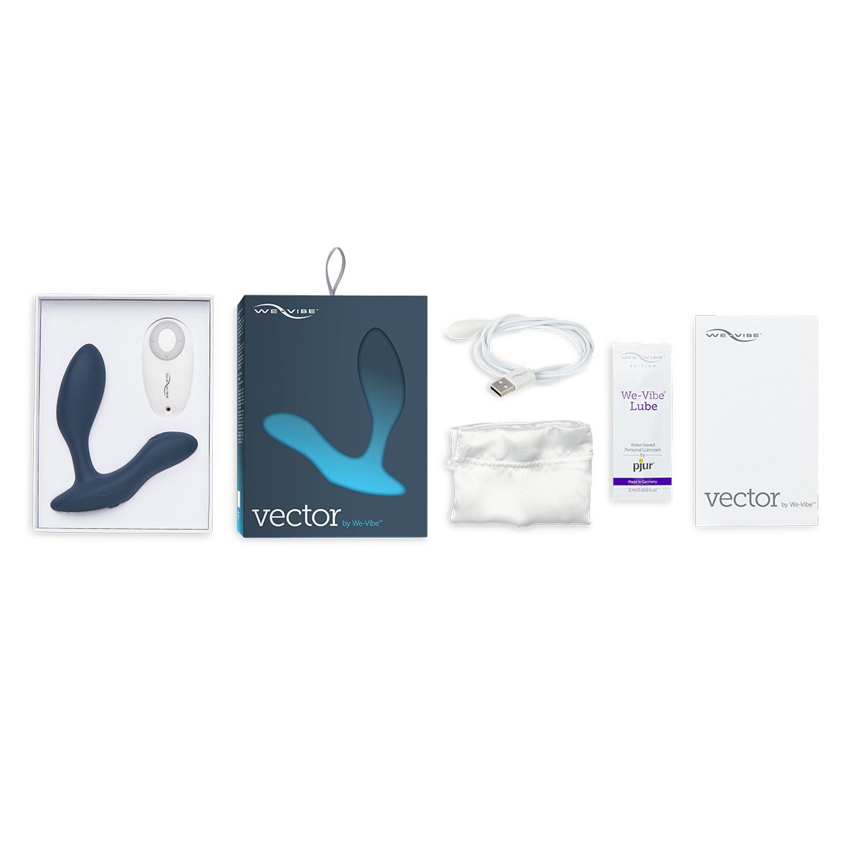 We-Vibe Vector Adjustable Prostate Vibrator in Blue Prostate Massager - Tophatter Daily Deals