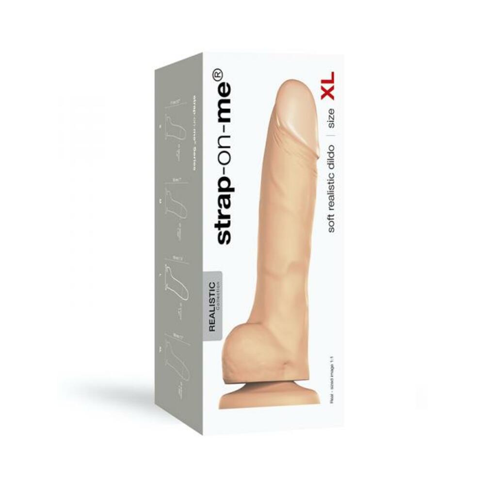 Strap-on-me Soft Realistic Dildo Vanilla Xl - Tophatter Daily Deals