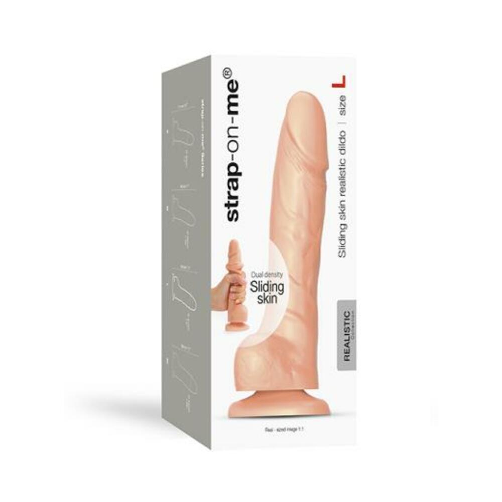 Strap-on-me L Sliding Skin Realistic Dildo Vanilla - Tophatter Daily Deals
