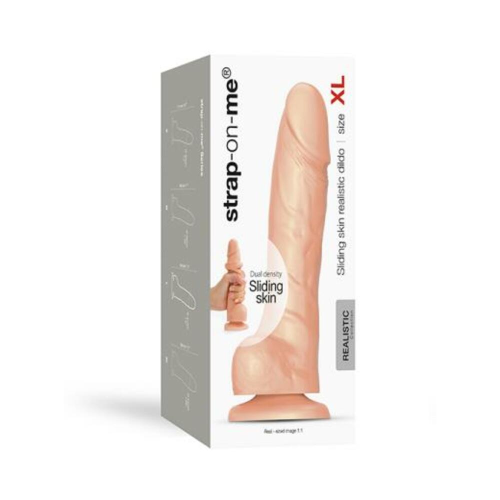 Strap-on-me Xl Sliding Skin Realistic Dildo Vanilla - Tophatter Daily Deals