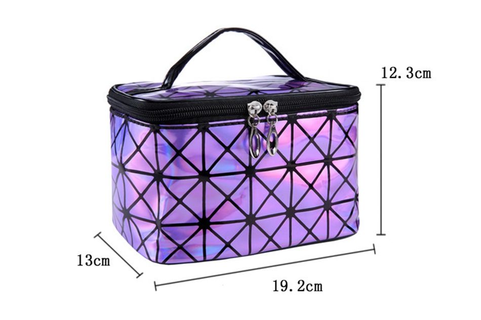 3D laser cosmetic bag 0 - Tophatter Daily Deals