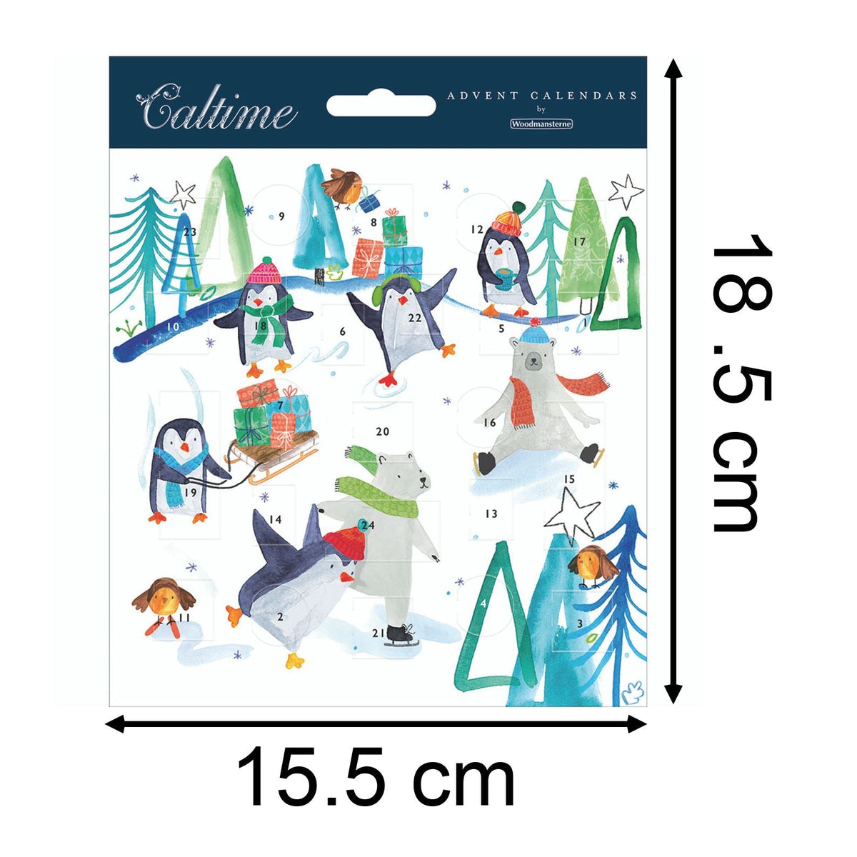 Wintertime Fun Advent Calendar Greetings Card | Christmas Advent Calendar Advent Calendar - Tophatter Daily Deals