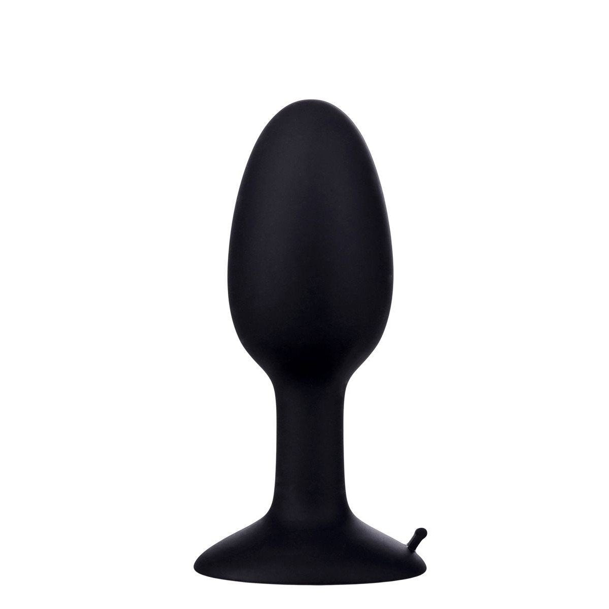 Roll Play Medium Silicone Butt Plug in Black Anal Sex Toys - Tophatter Daily Deals