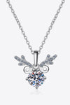 1 Carat Moissanite 925 Sterling Silver Necklace Necklaces - Tophatter Daily Deals