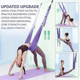 Aerial Yoga Hammock with Adjustable Straps Yoga - Tophatter Daily Deals