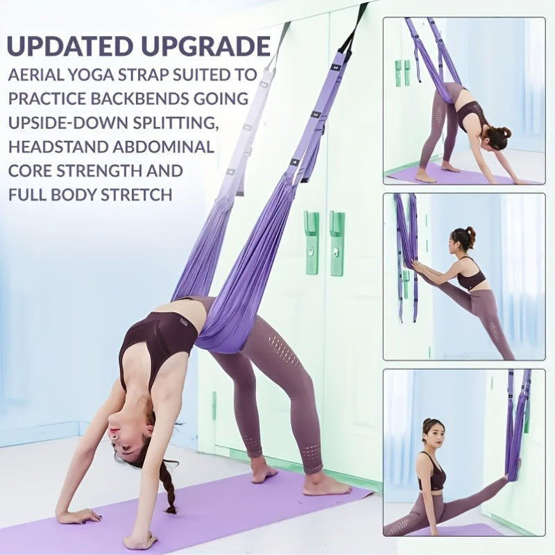 Aerial Yoga Hammock with Adjustable Straps Yoga - Tophatter Daily Deals